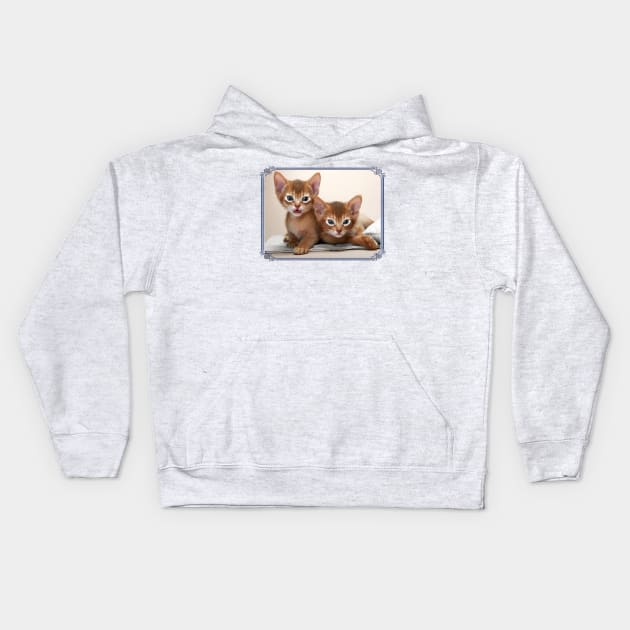 Abyssinian Cat T Shirt Kids Hoodie by Pam069